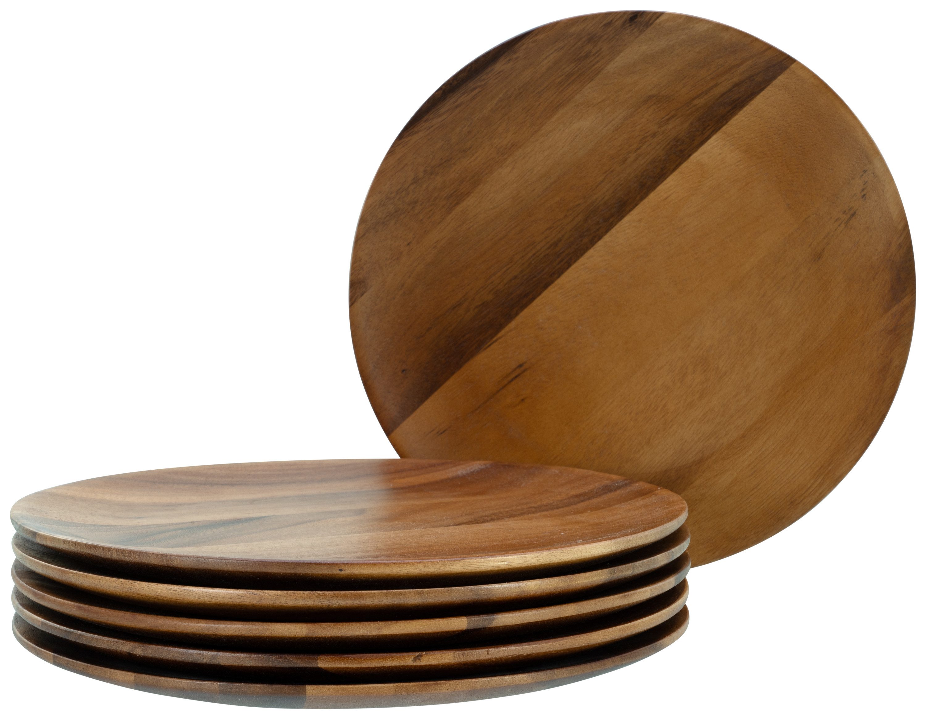 Teller Nature Collection Akazienholz Teller 6-tlg