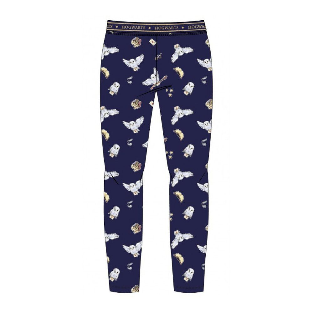 Harry Potter Leggings Harry Potter Leggins mit Eule Hedwig und Hogwarts Schriftzug