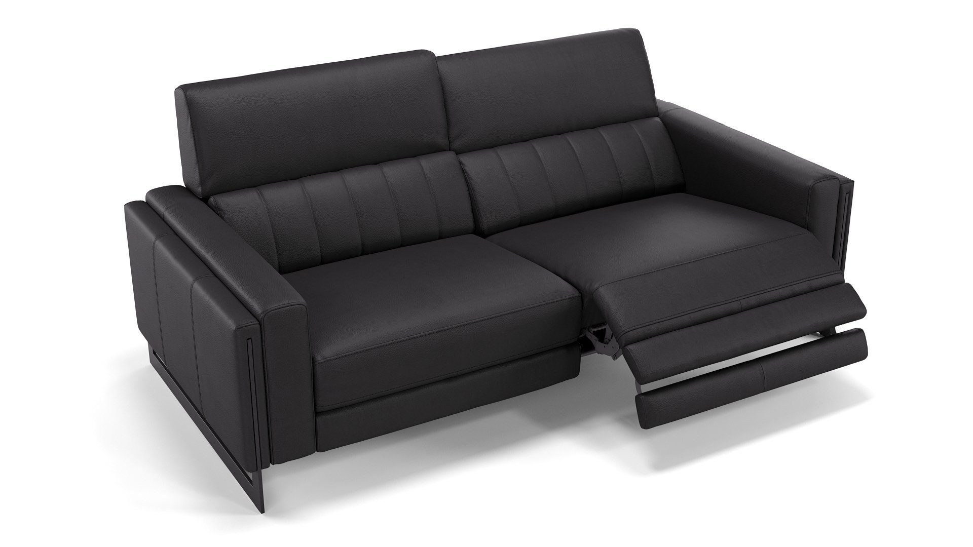 Sofanella 2-Sitzer Leder MARA, Relaxsofa, Designsofa, Designer Couch, Italienisches Sofa, 2er Sofa