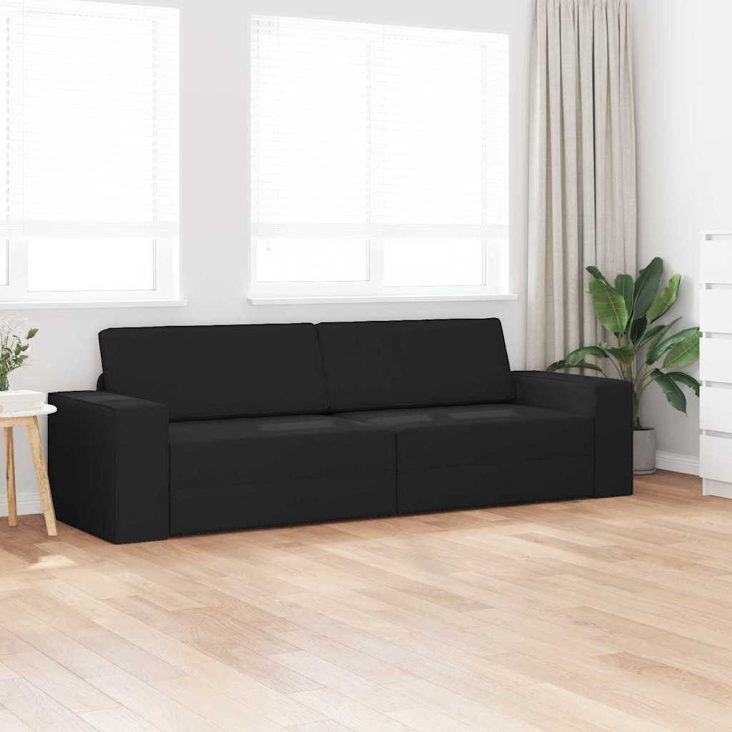 vidaXL Sofa Boden-Sofa-Bett Schwarz 245 x günstig online kaufen