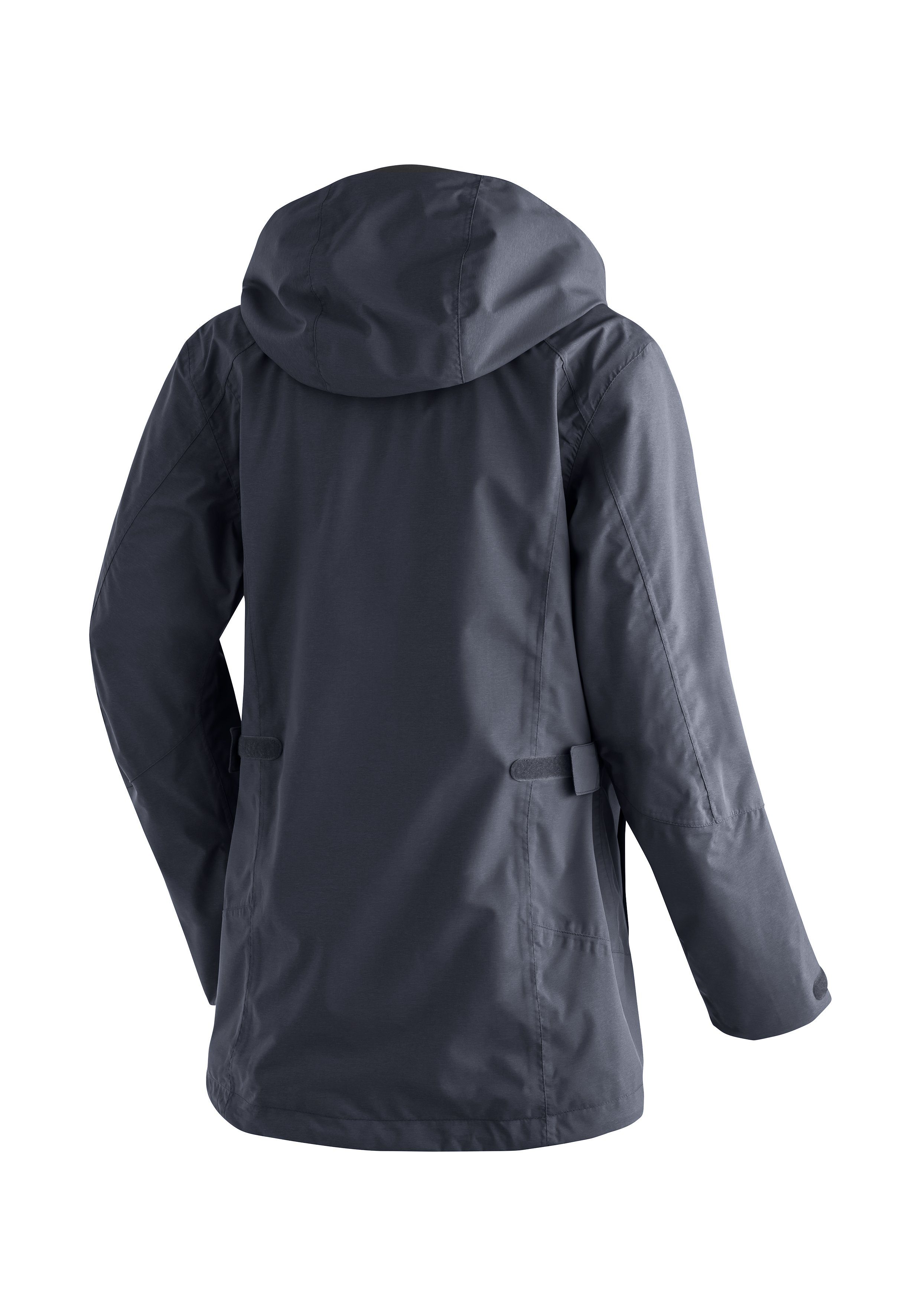 Maier Sports 10.000 SilverPlus mit dank mTEX W Partu Atmungsaktiv, winddicht Technologie, Outdoorjacke und wasser- Atmungsaktive Long Membran Funktionsjacke