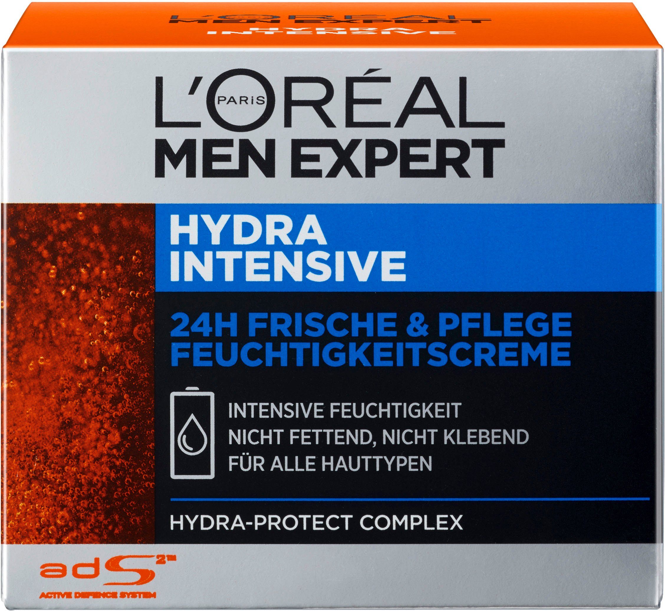 Intensive, Hydra fetten MEN L'ORÉAL für sensible PARIS EXPERT zieht Männerhaut; Feuchtigkeitscreme ohne ein schnell,