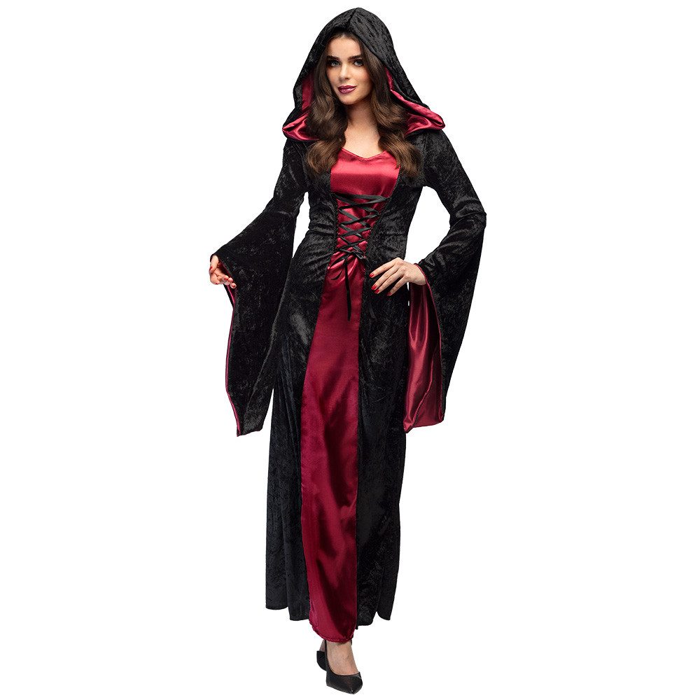 Boland Hexen-Kostüm Vampir Mistress Halloween Kostüm für Damen, Schwa