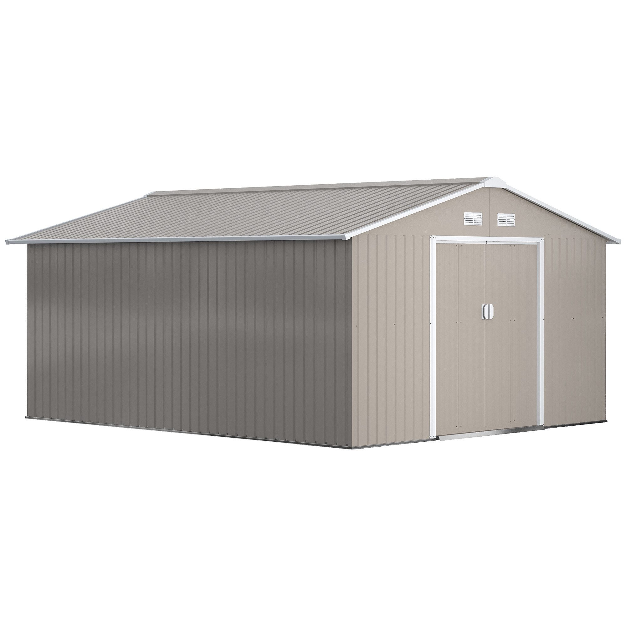 Outsunny Gerätehaus 12,4 m², mit Pultdach, günstig online kaufen