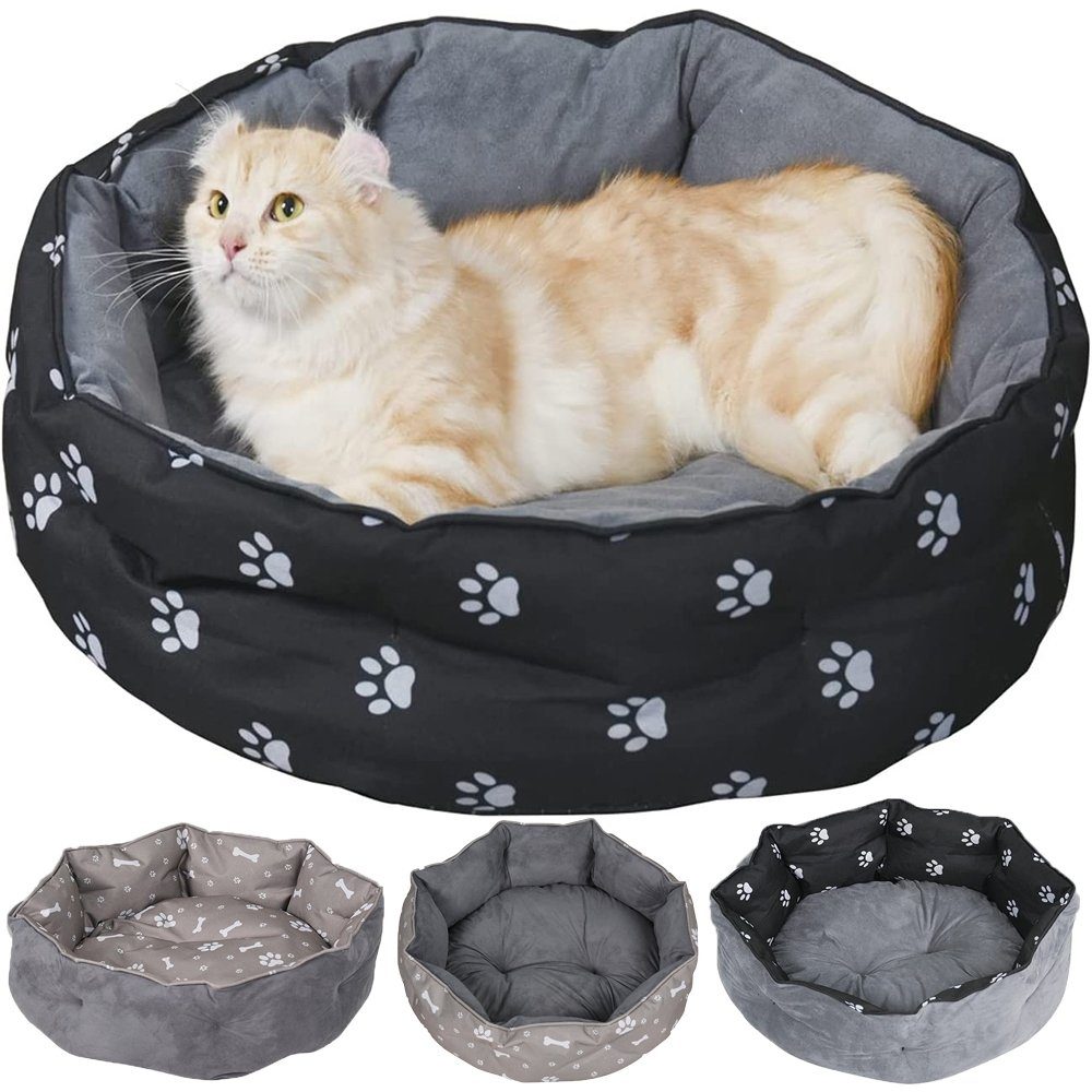 Melko Tierbett Hundebett Katzenbett Hundesofa Ø60cm Hundekissen Wendekissen, Wendbar