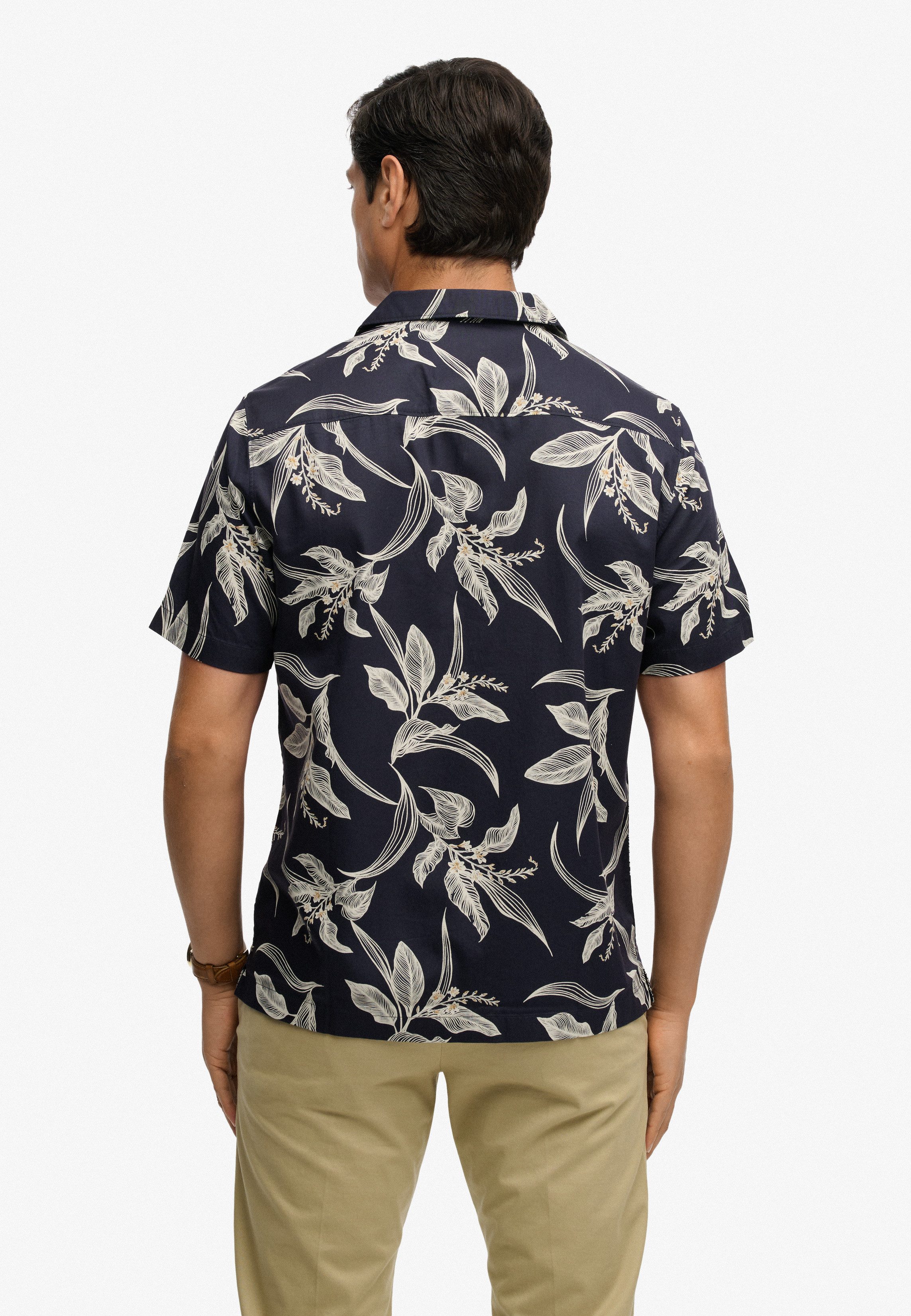 Superdry Hawaiihemd HAWAIIAN PRINT S/S SHIRT mit sommerlich coolem Hawaii-Blumen-Print