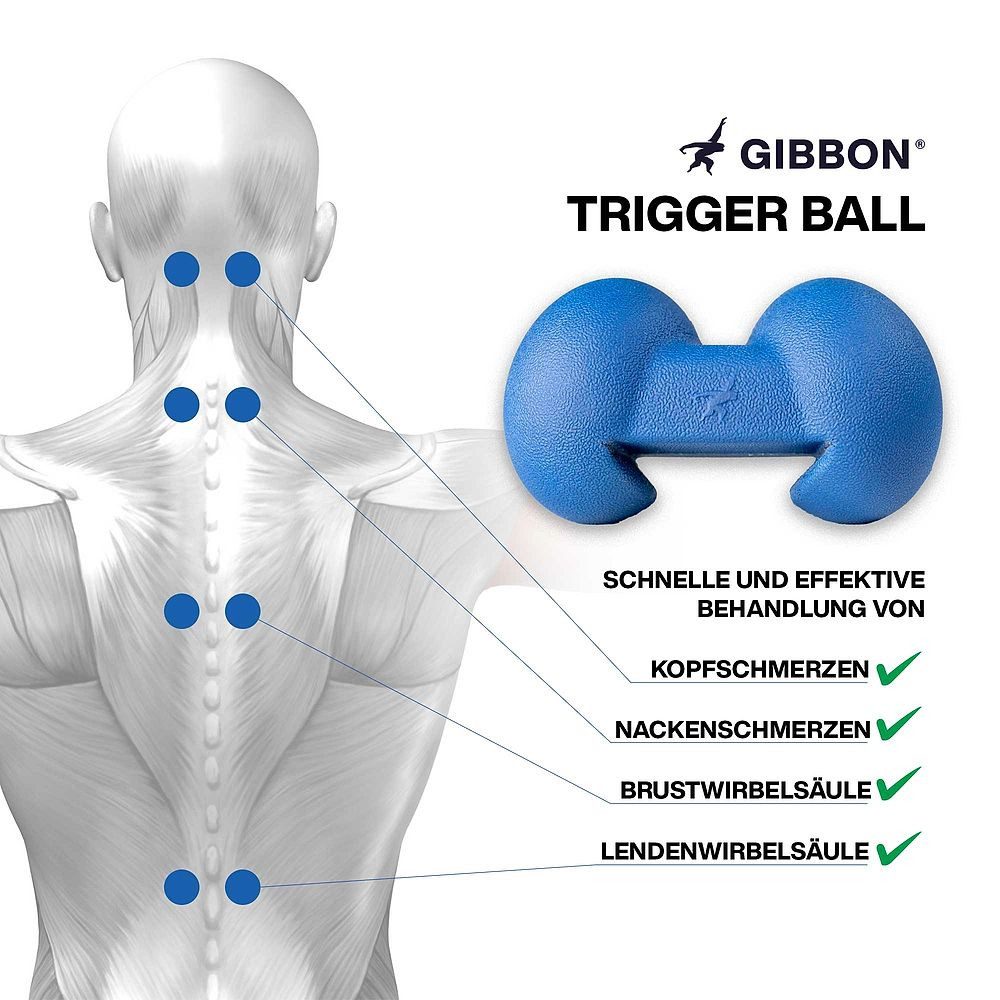 Gibbon Balancetrainer Trigger Ball, Aktive Regeneration durch Selbstbehandlung und Balance