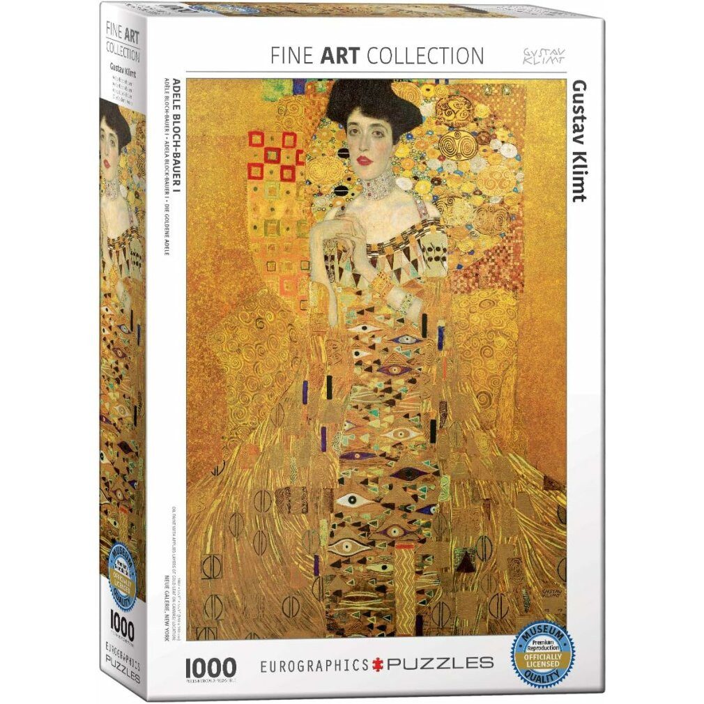 EUROGRAPHICS Puzzle Puzzle Dame in Gold 1000 Teile, Puzzleteile