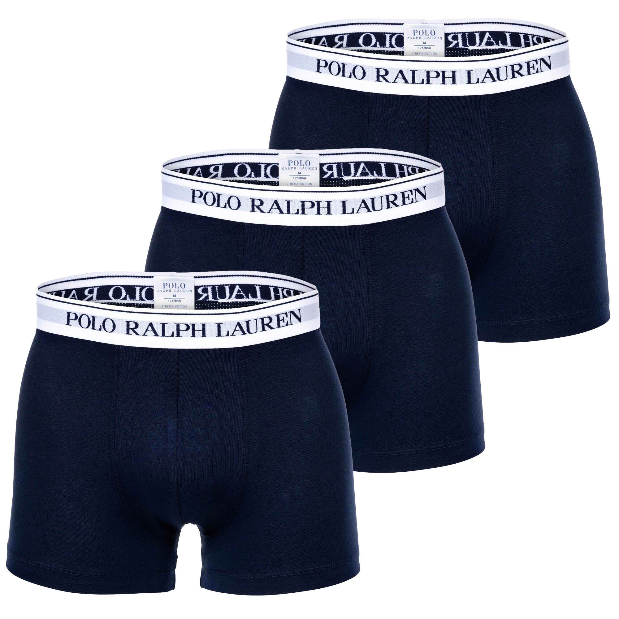 Polo Ralph Lauren Boxer Herren Boxer Shorts, 3er Pack - CLSSIC TRUNK-3 Dunkelblau