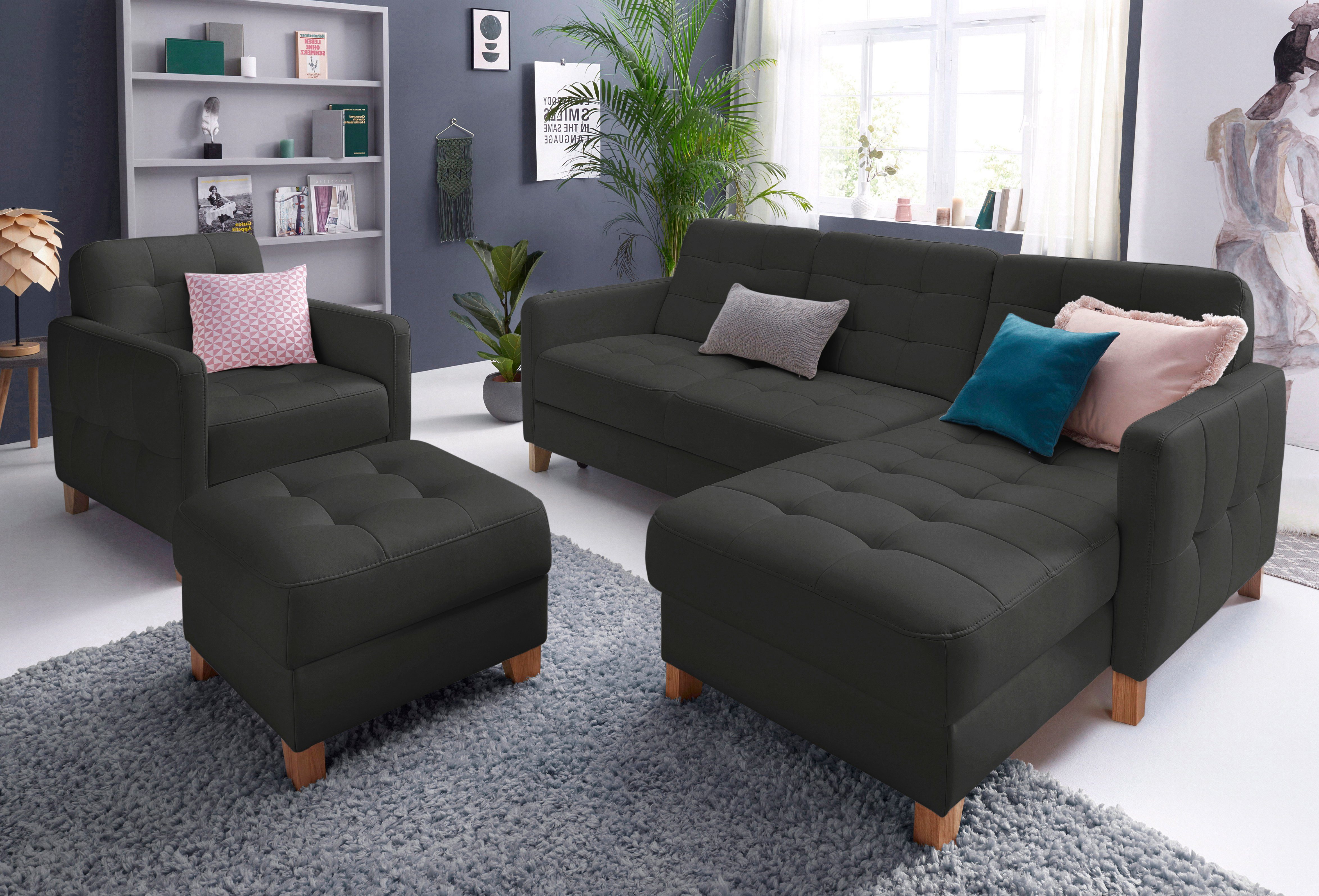 exxpo - sofa fashion Ecksofa Elio, L-Form, wahlweise mit Bettfunktion