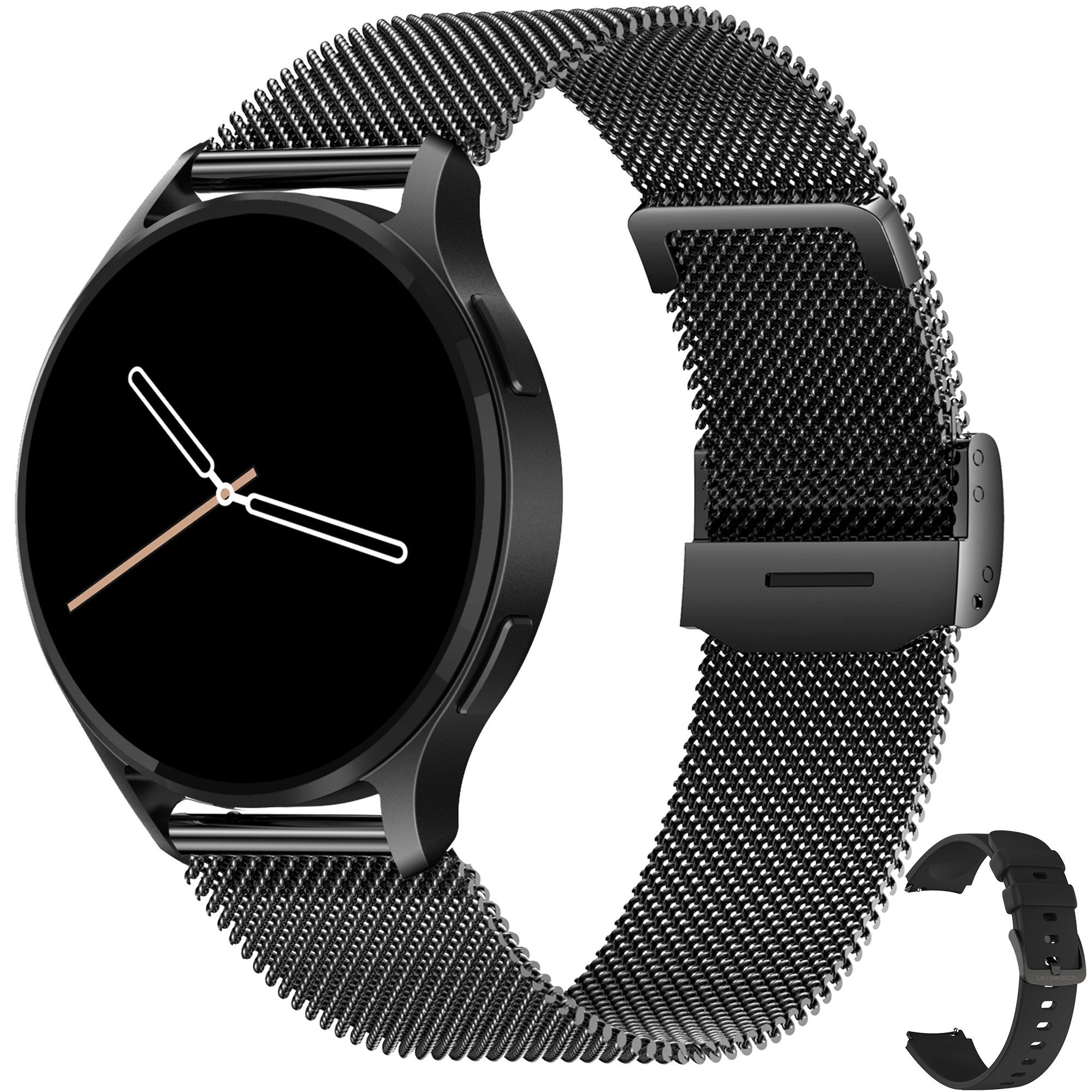 EDGY Herren Smartwatch, Sprachassistent, AMOLED Always-On Display Smartwatch