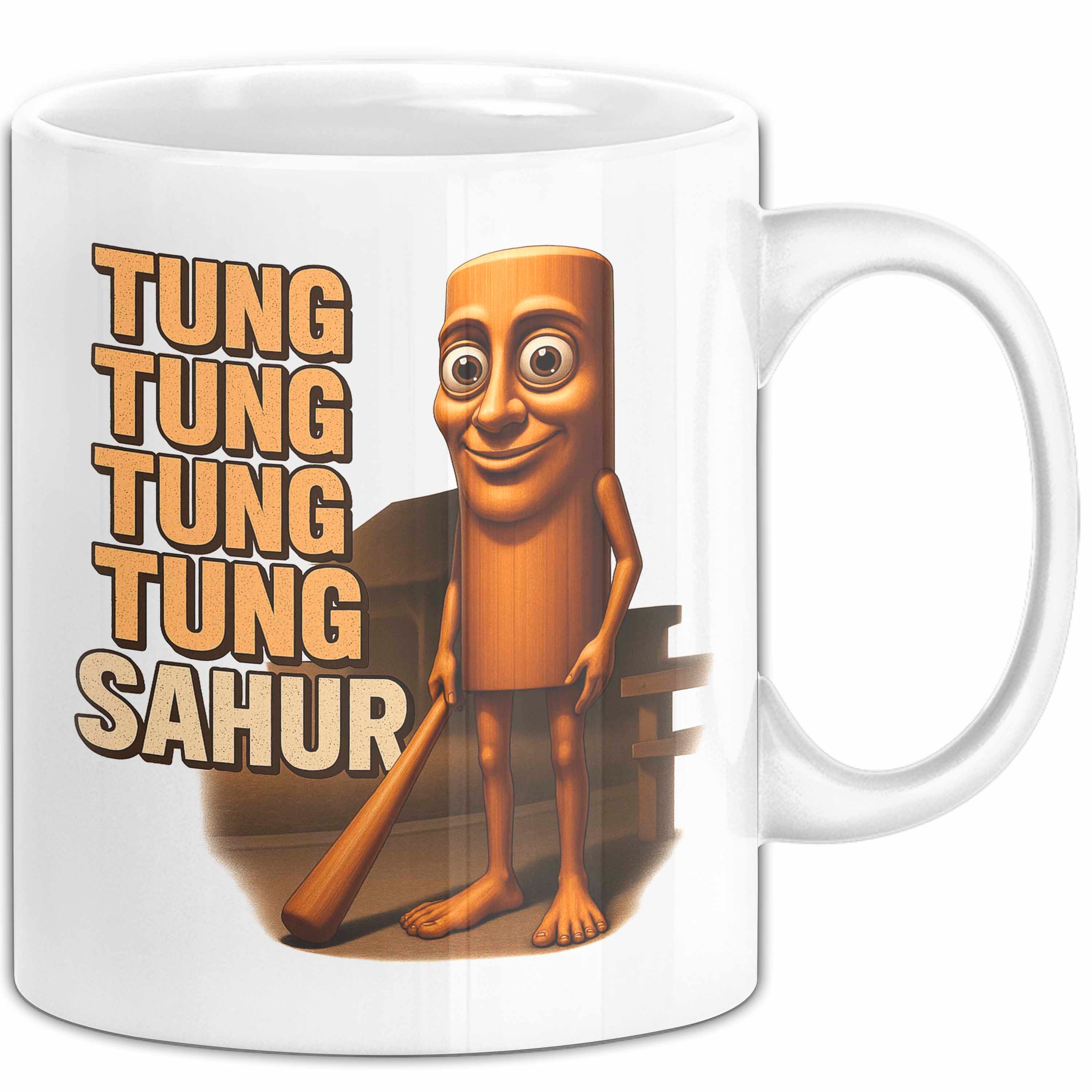 Trendation Tasse Tung Tung Tung Tung Sahur Tasse Meme Italienisch Geschenk Lustig Bec