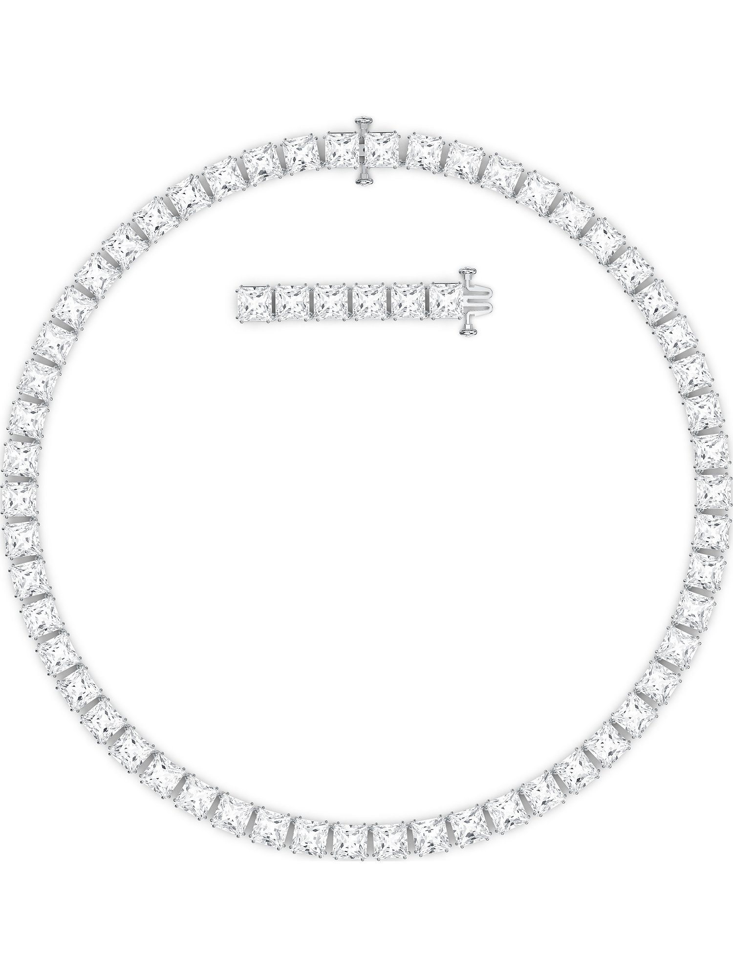 Swarovski Collier Swarovski Damen-Kette Metall Swarovski-Kristall günstig online kaufen