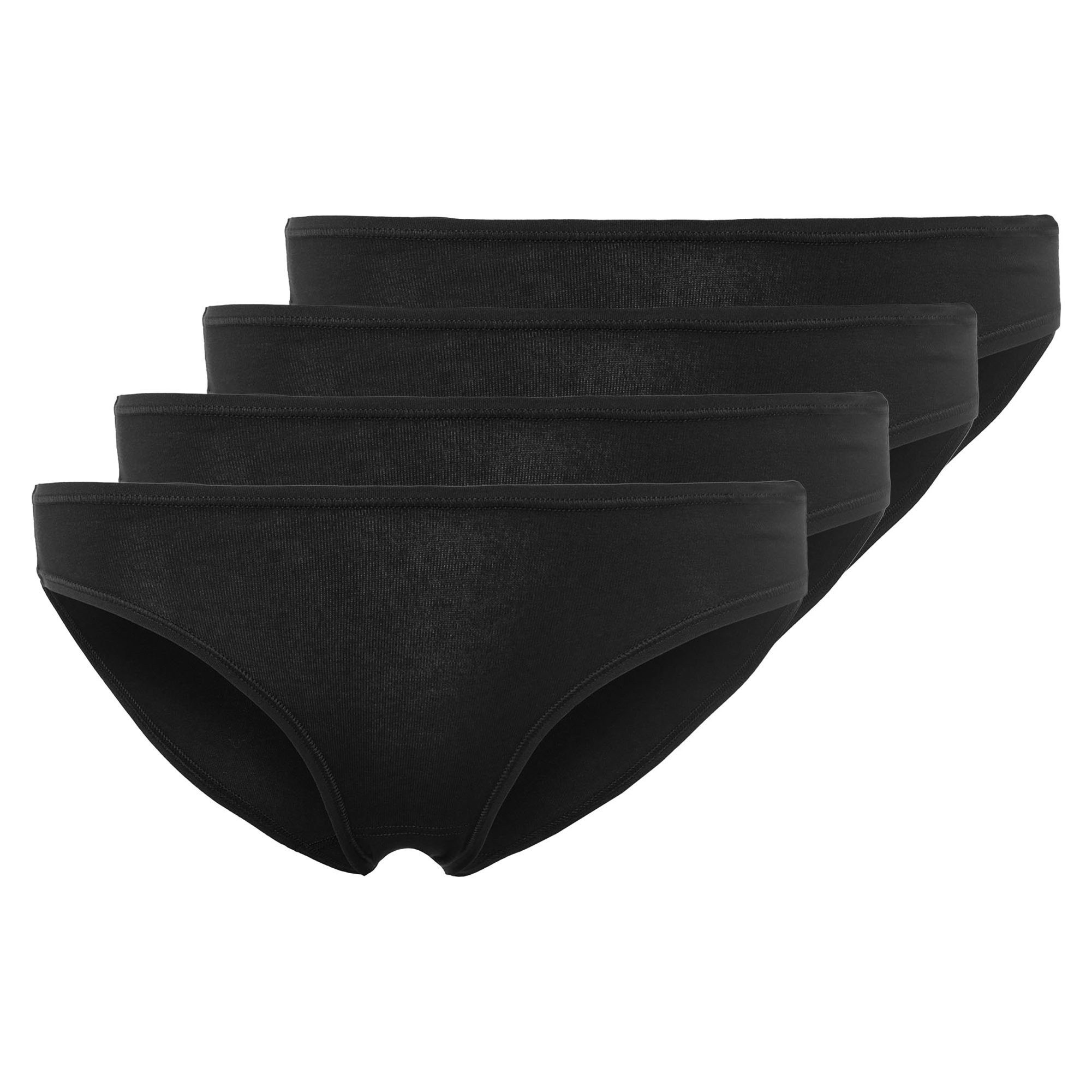 Skiny Slip Damen Slip 4er Pack Baumwolle (Packung, 4er Pack)
