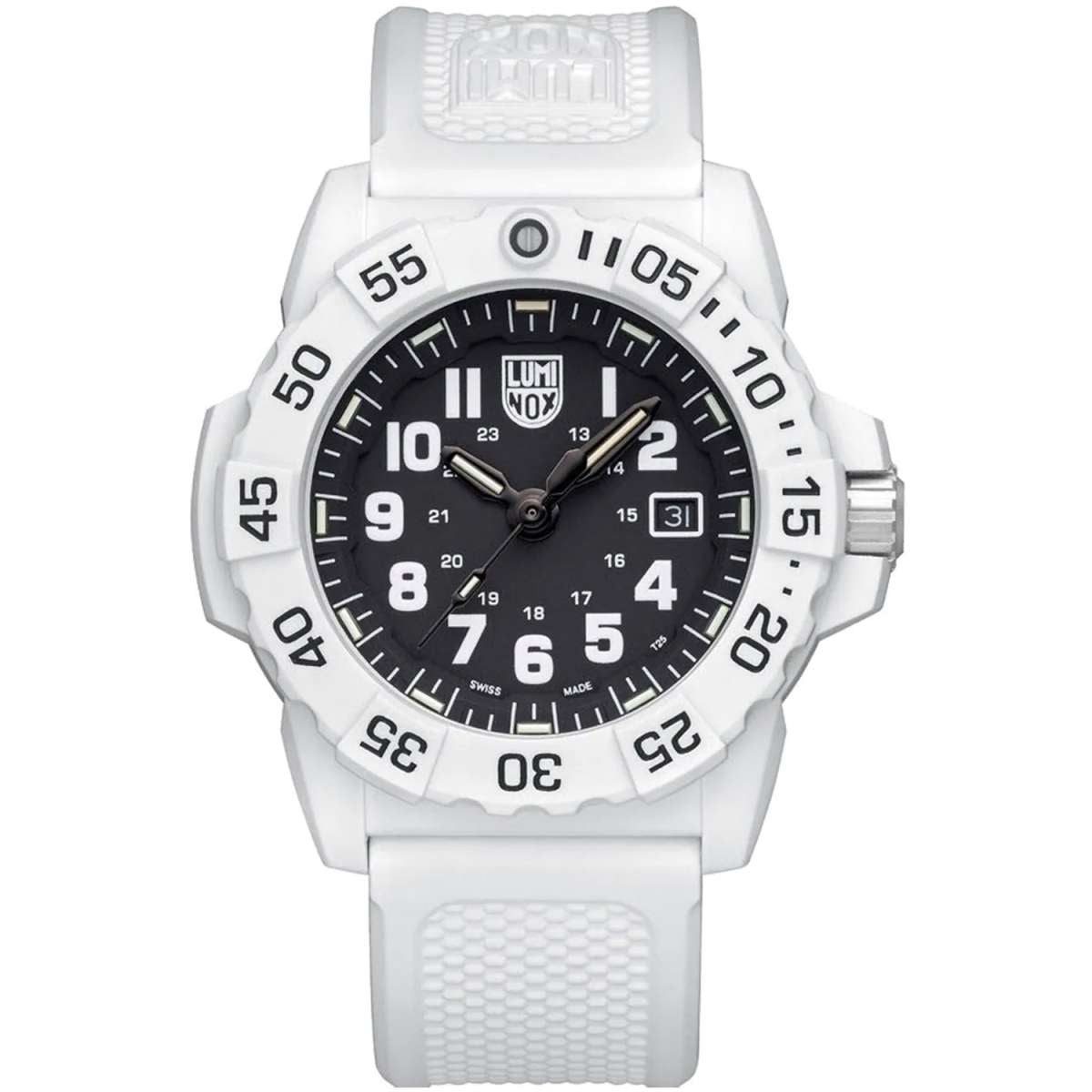Luminox Taucheruhr XS.3507.WB, für Herren Navy Seal Weiß/Schwarz