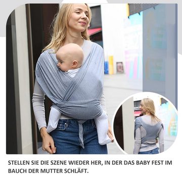 Daisred Tragetuch Babytrage, Babytragetasche für Neugeborene, Kleinkinder