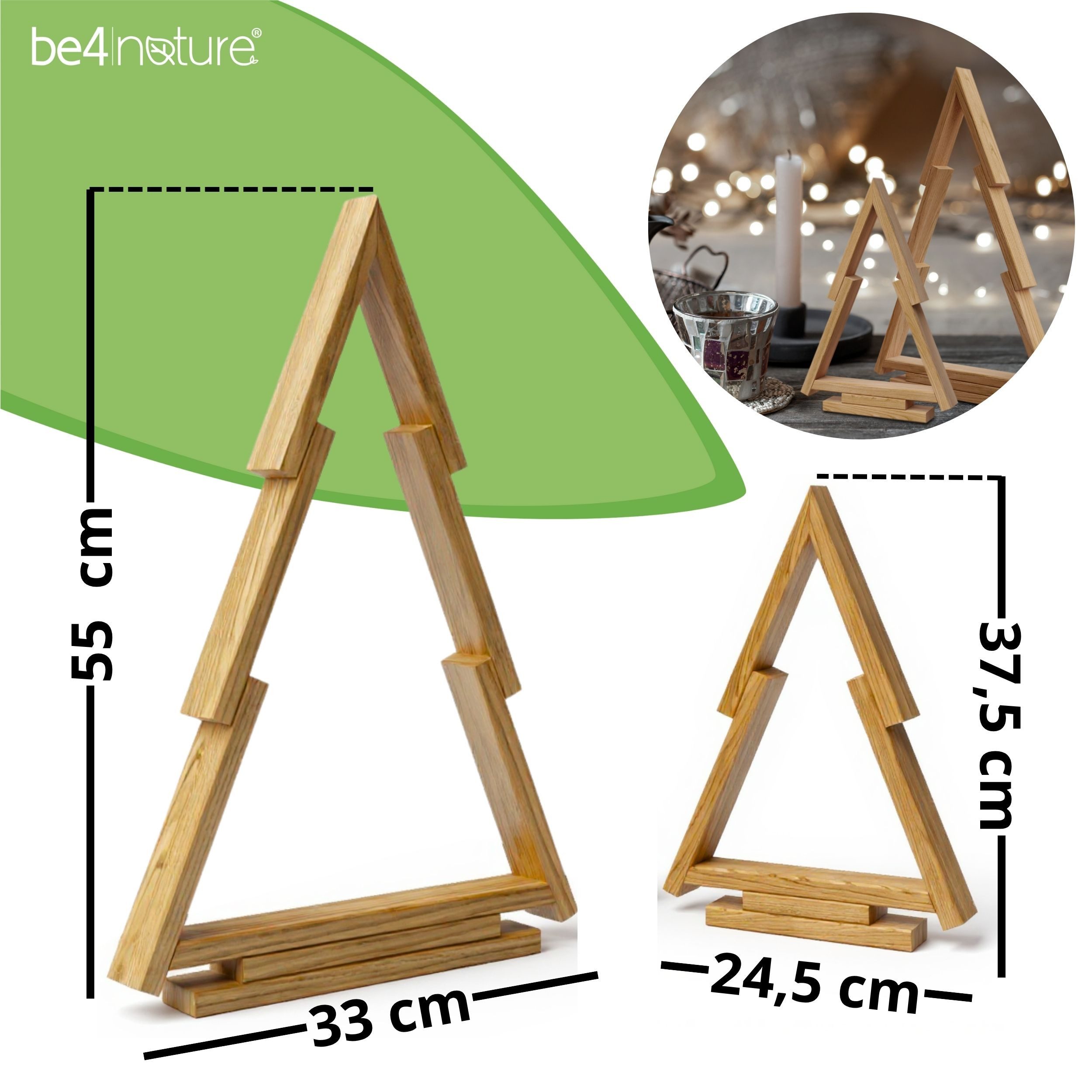 be4nature Weihnachtsfigur 2er SET Deko Tannenbaum günstig online kaufen