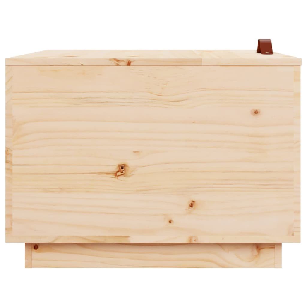 3 Aufbewahrungsboxen vidaXL Stk. Deckeln Massivholz Fächerschrank (3-St) Natur Kiefer mit