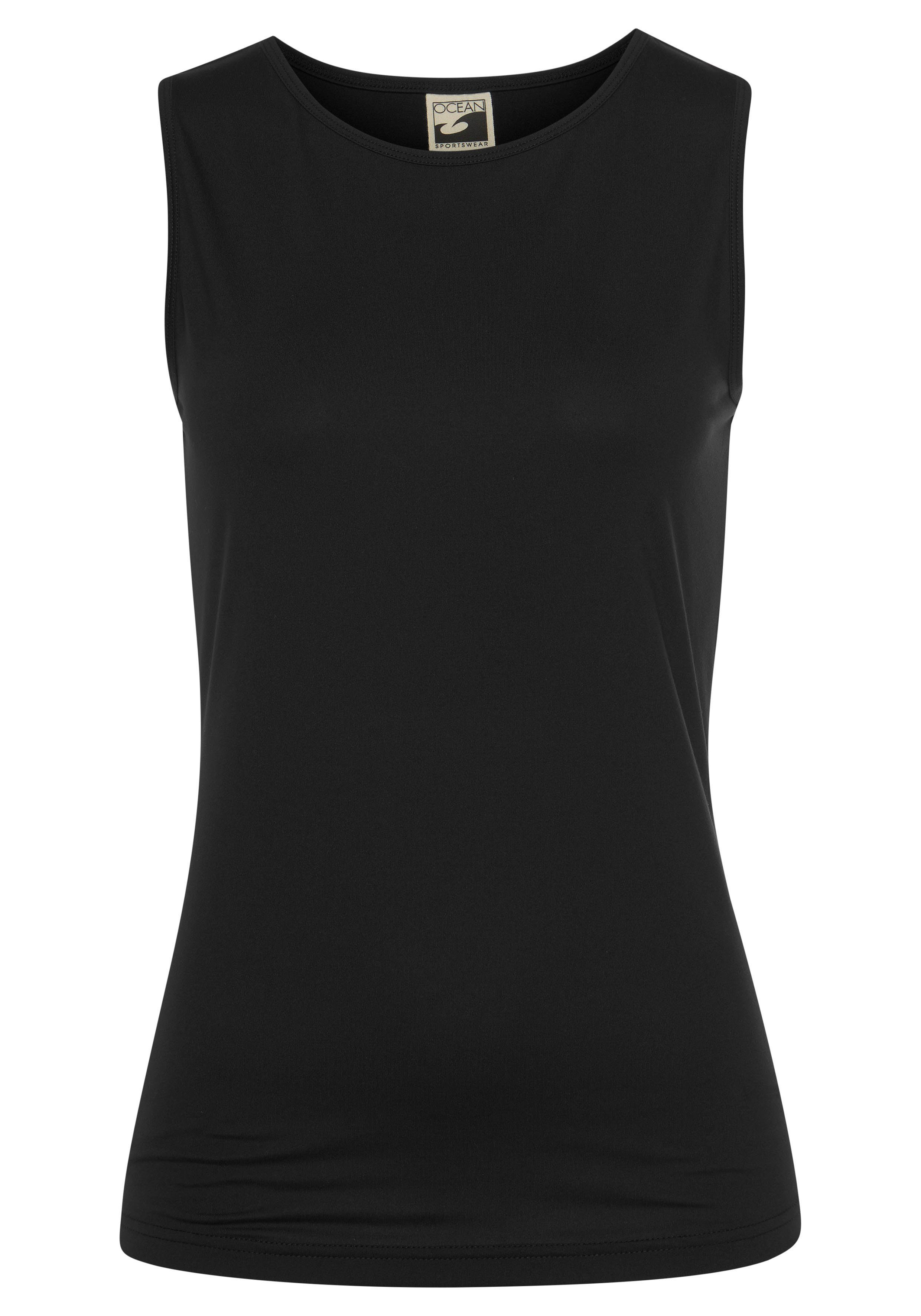 Soulwear Shirt & Ocean Top aus nachhaltigem Yoga Schwarz/Schwarz - & (Set Relax Shirt Yoga Material) 2-tlg. Sportswear (Set)