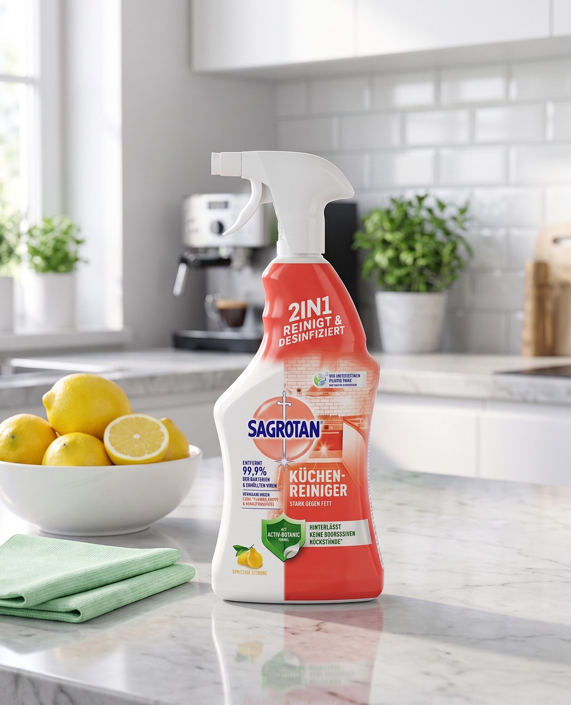 SAGROTAN Sagrotan Küchen-Reiniger Spritzige Zitrone Küchenreiniger