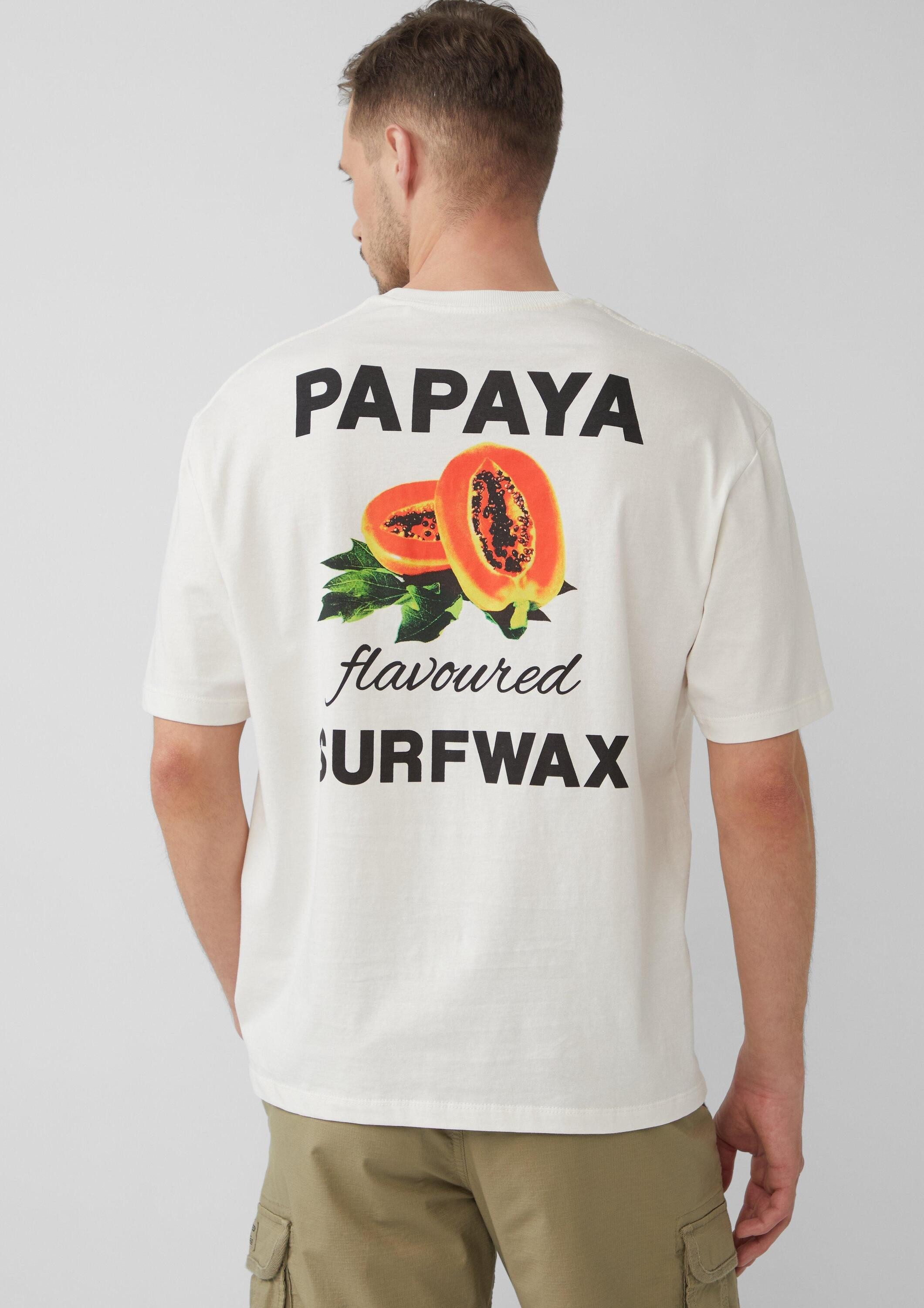 s.Oliver Kurzarmshirt T-Shirt Baumwoll-T-Shirt im Relaxed Fit mit Front- un günstig online kaufen