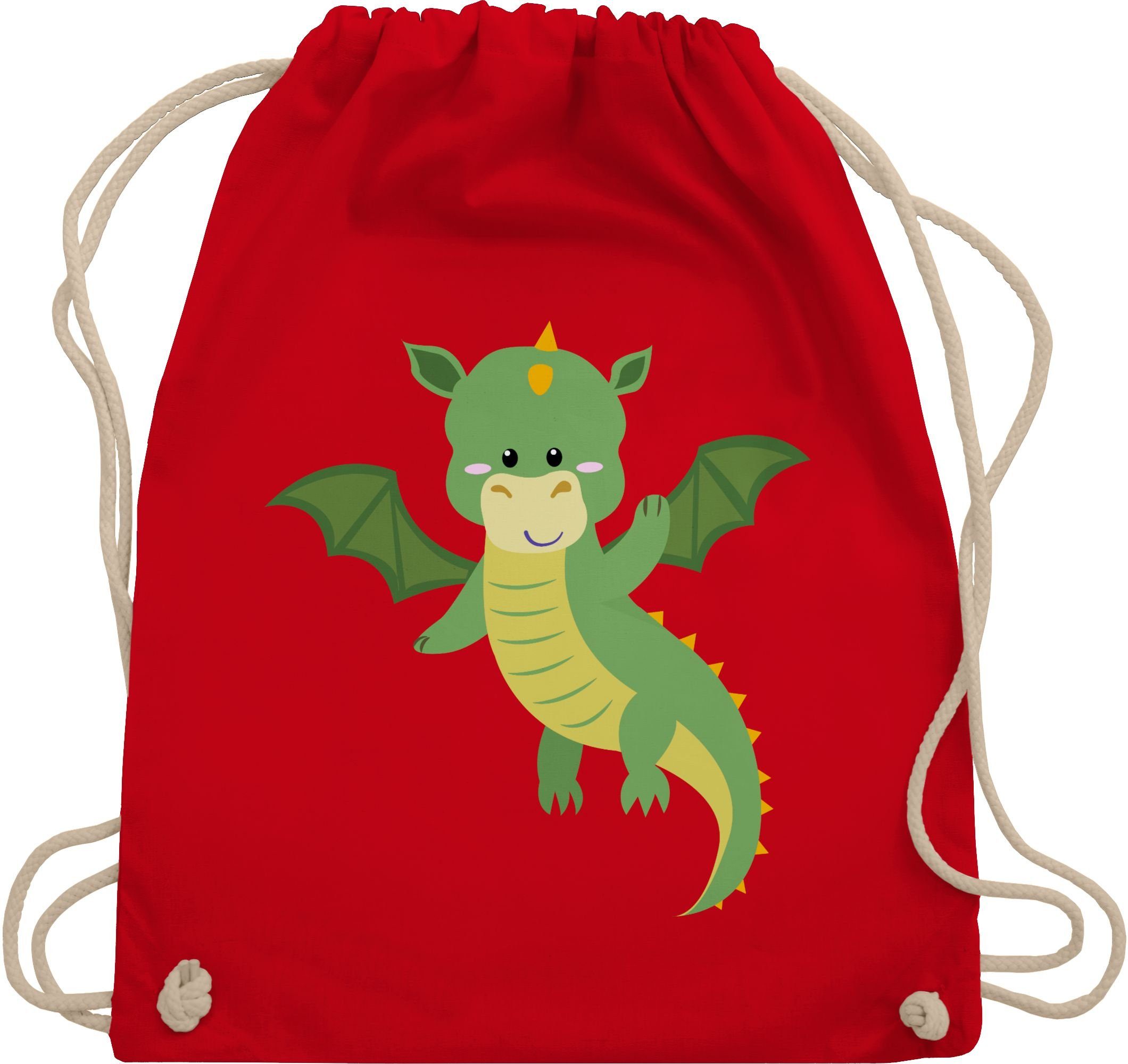 Shirtracer Turnbeutel Drache, Tiermotiv Animal Print