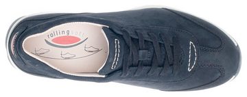 Gabor Rollingsoft Keilsneaker mit Logoschriftzug an der Ferse, Freizeitschuh, Halbschuh, Schnürschuh