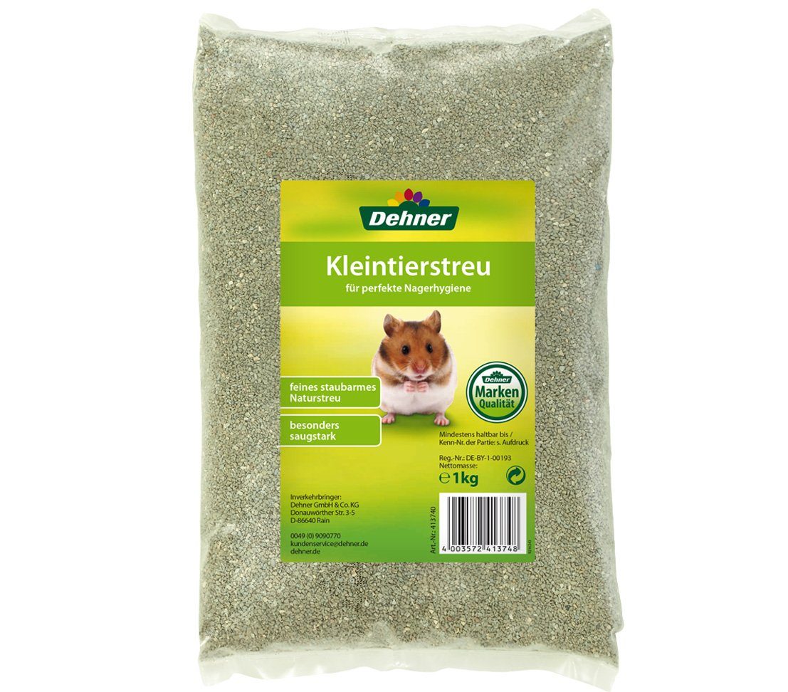 Dehner Einstreu Kleintierstreu, 10 x 1 kg (10 kg), Natürliche und geruchshemmende Einstreu für Kleintiere im Käfig