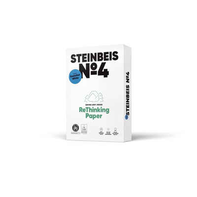 STEINBEIS Etiketten No. 4 - Evolution White - Recyclingpapier, A3, 80g, weiß, 500 Blatt