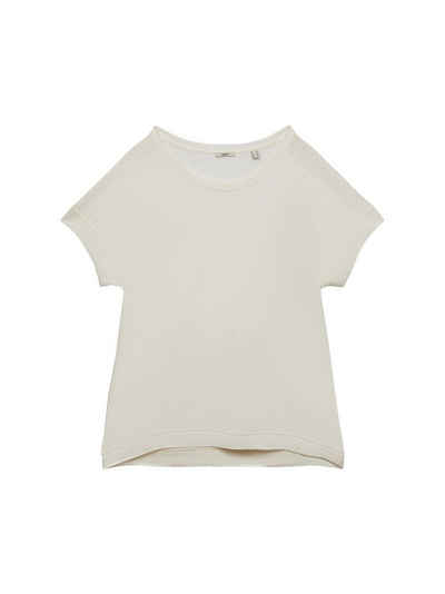 Esprit T-Shirt CURVY T-Shirt aus Baumwolle-Leinen-Mix (1-tlg)