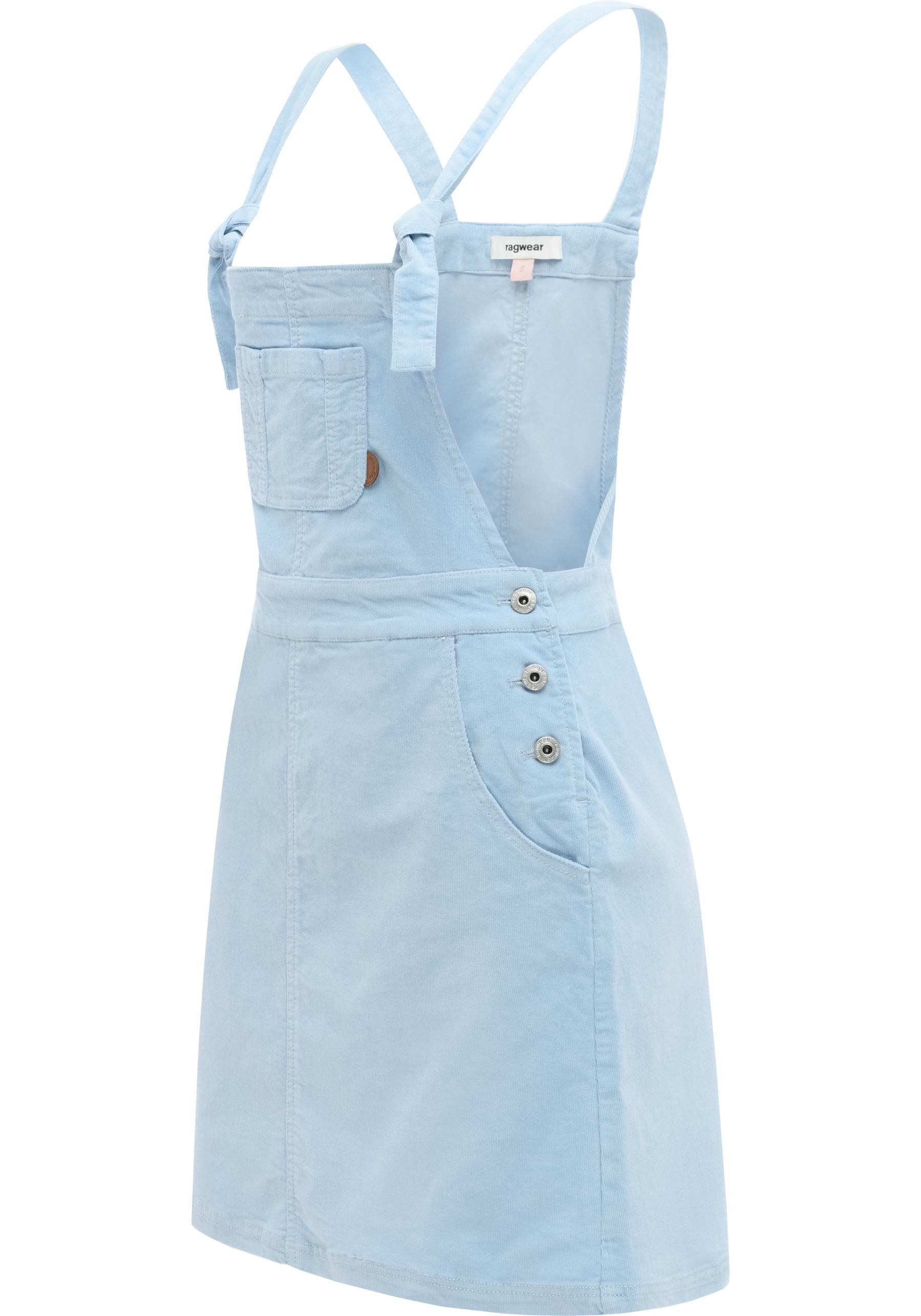 Ragwear Cordkleid Zekke Cordy Damen Latzkleid aus Babycord-Material