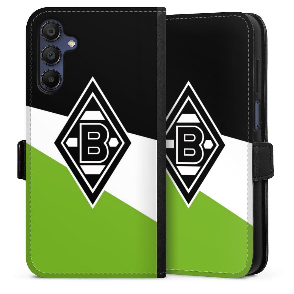 DeinDesign Handyhülle Borussia Mönchengladbach Gladbach Offizielles Lizenzprodukt, Samsung Galaxy A15 5G Hülle Handy Flip Case Wallet Cover