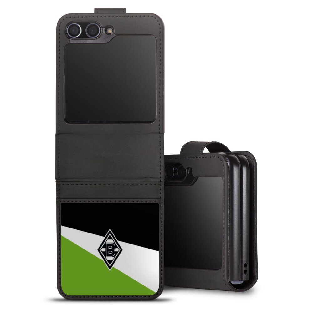 DeinDesign Handyhülle Borussia Mönchengladbach Gladbach Offizielles Lizenzprodukt, Samsung Galaxy Z Flip 5 Hülle Handy Flip Case Wallet Cover