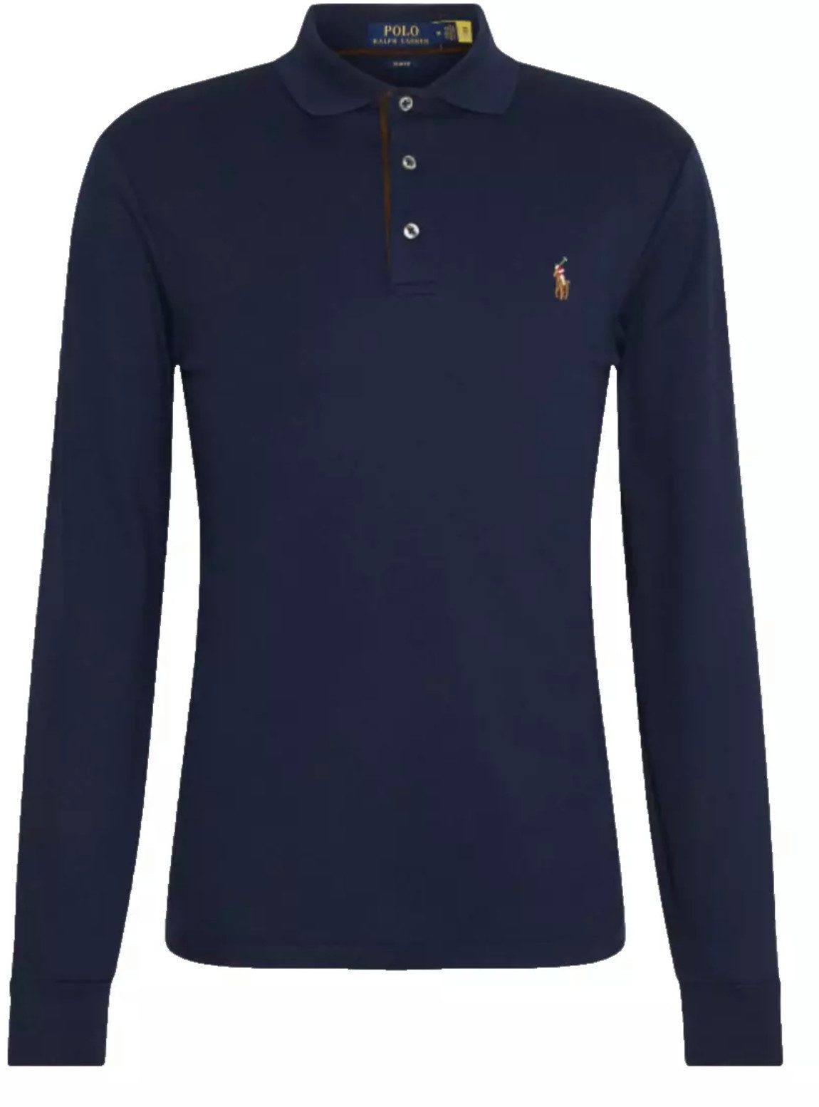 Polo Ralph Lauren Langarm-Poloshirt Herren Luxury Pima Cotton Slim Fit Polo günstig online kaufen