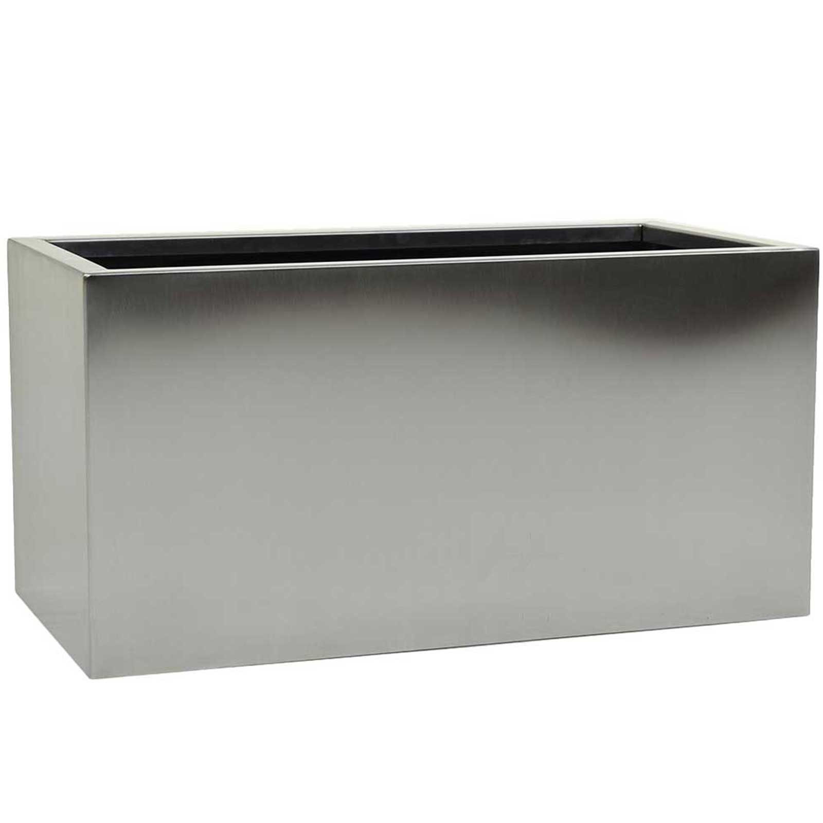 VIVANNO Pflanzkübel Edelstahl MAXI Kasten - Edelstahl Gebürstet Gebürstet (1 St), 60x30x30 cm