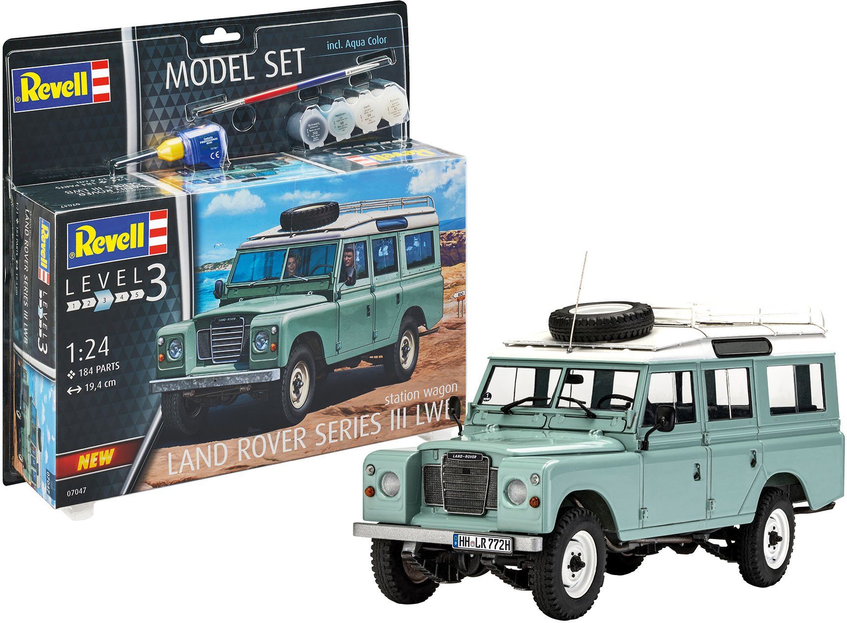 Revell® Modellbausatz Land Rover Series III, Maßstab 1:24, Made in Europe