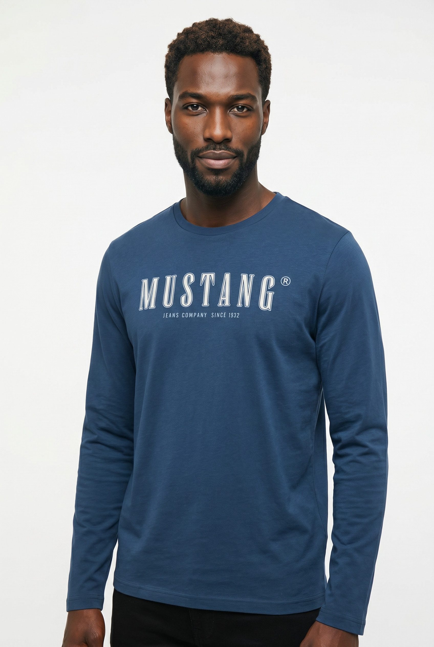 MUSTANG Langarmshirt Style Adrian plakativ bedruckt