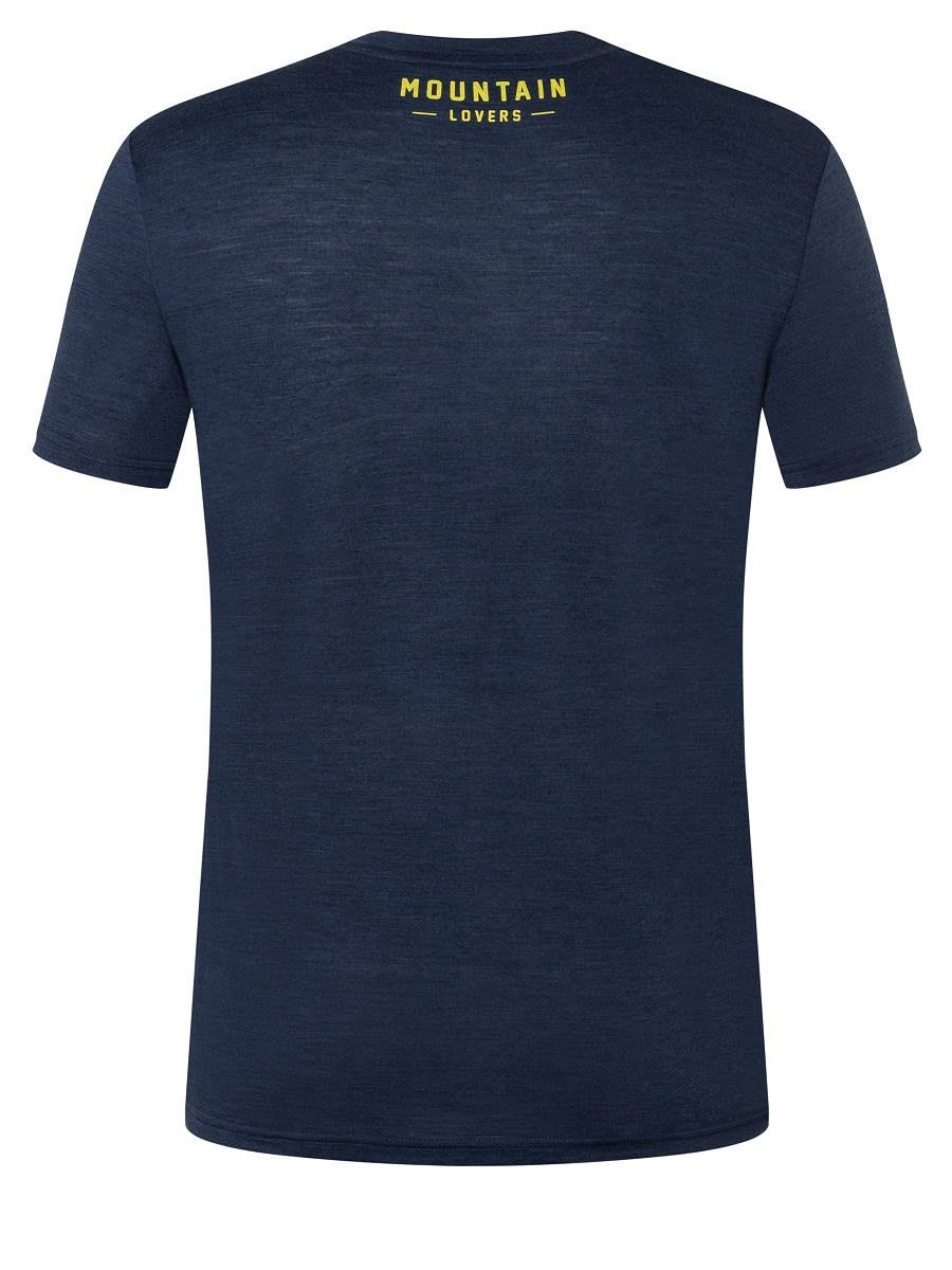 Gear - Skiing Super.natural T-Shirt Tee Illuminating Melange SUPER.NATURAL Herren Grey Blue - Iris Feather M