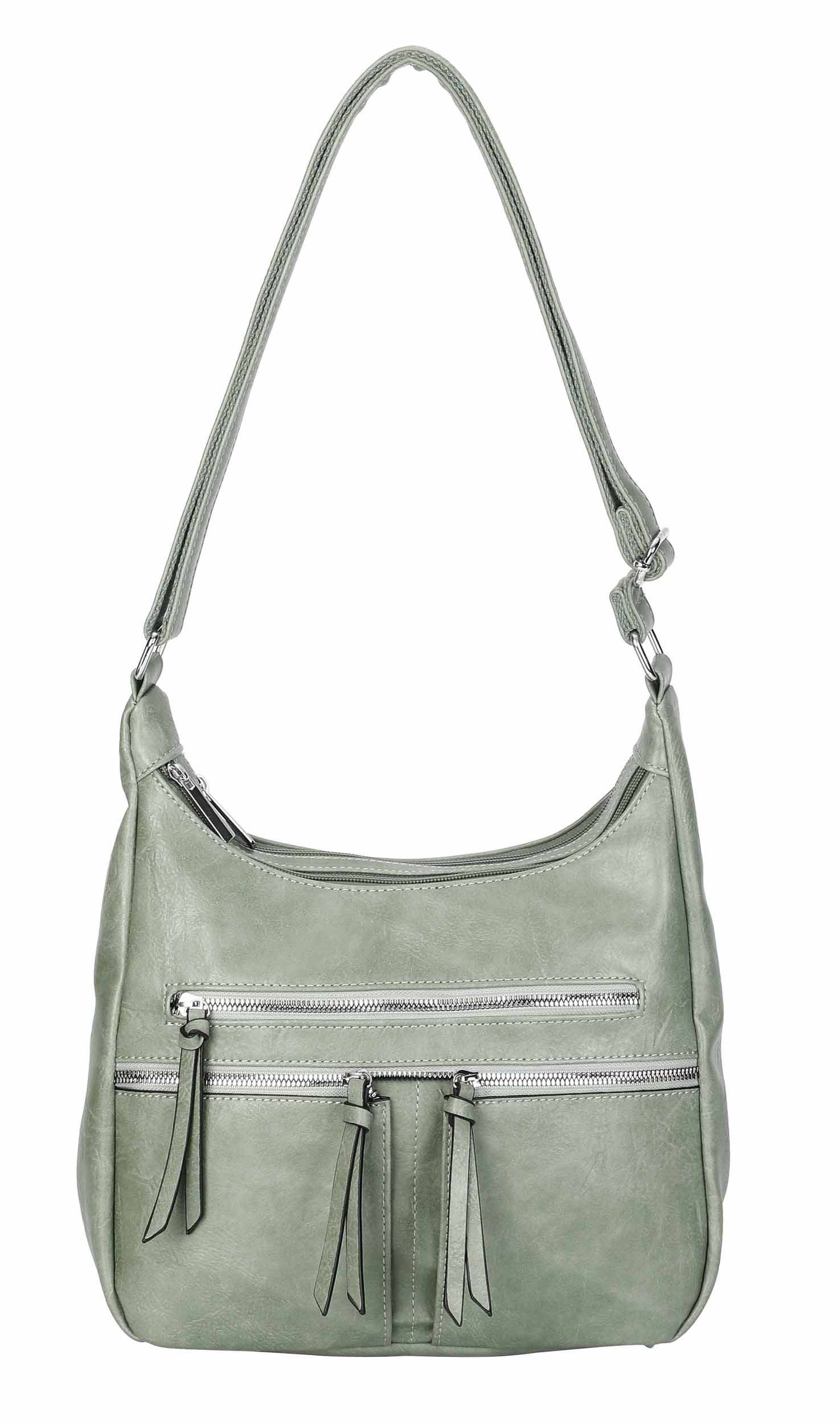 ITALYSHOP24 Schultertasche Damen Tasche Shopper Crossbody günstig online kaufen