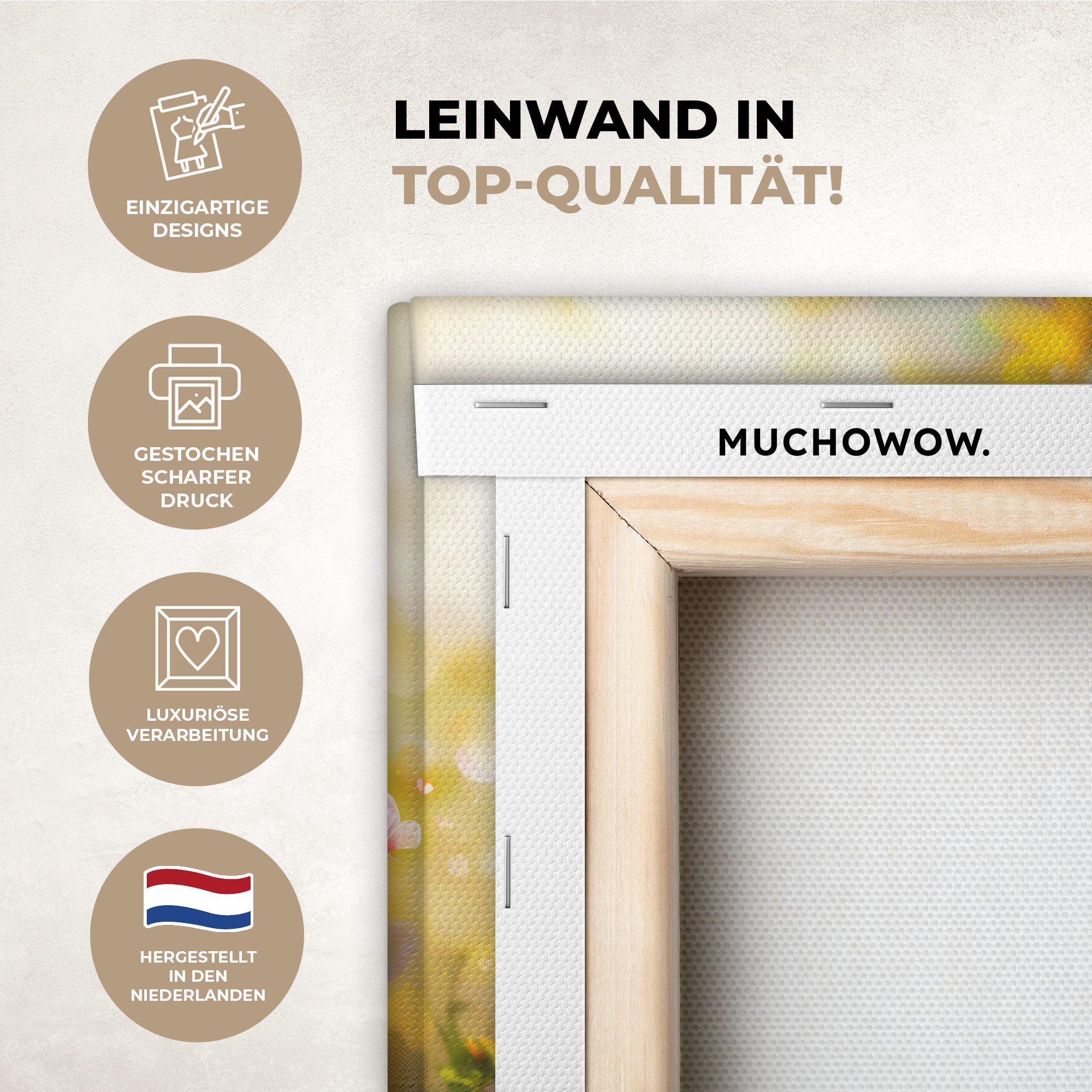 OneMillionCanvasses® Leinwandbild Kätzchen - Tier - günstig online kaufen