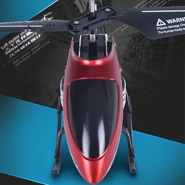 Kpaloft RC-Helikopter Hubschrauber, 3.5-Kanal, RTF, 2,4GHz, mit LED Licht, Höhe-Halten, rot, für Jungen, Erwachsene