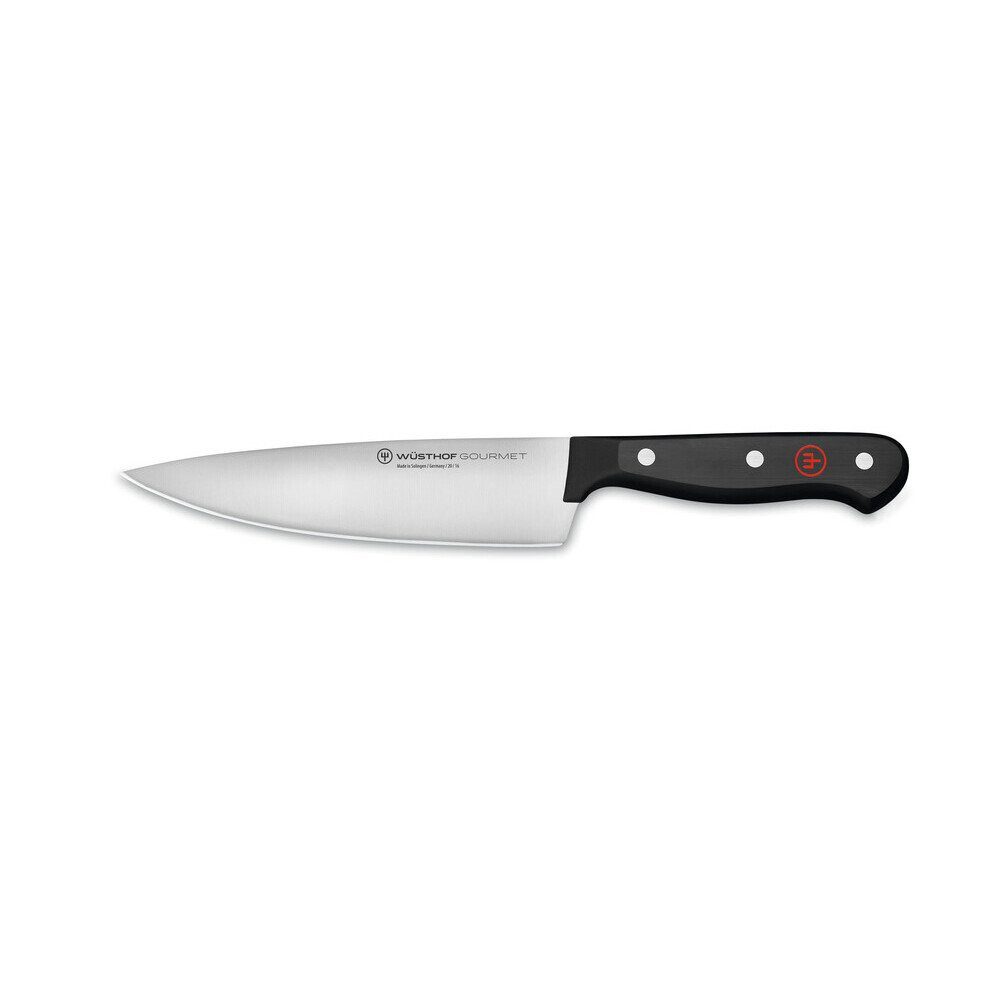 WÜSTHOF Kochmesser Kochmesser 16 cm Gourmet schwarz, Kochmesser, 28,70cm, Spezialkunststoff, schwarz