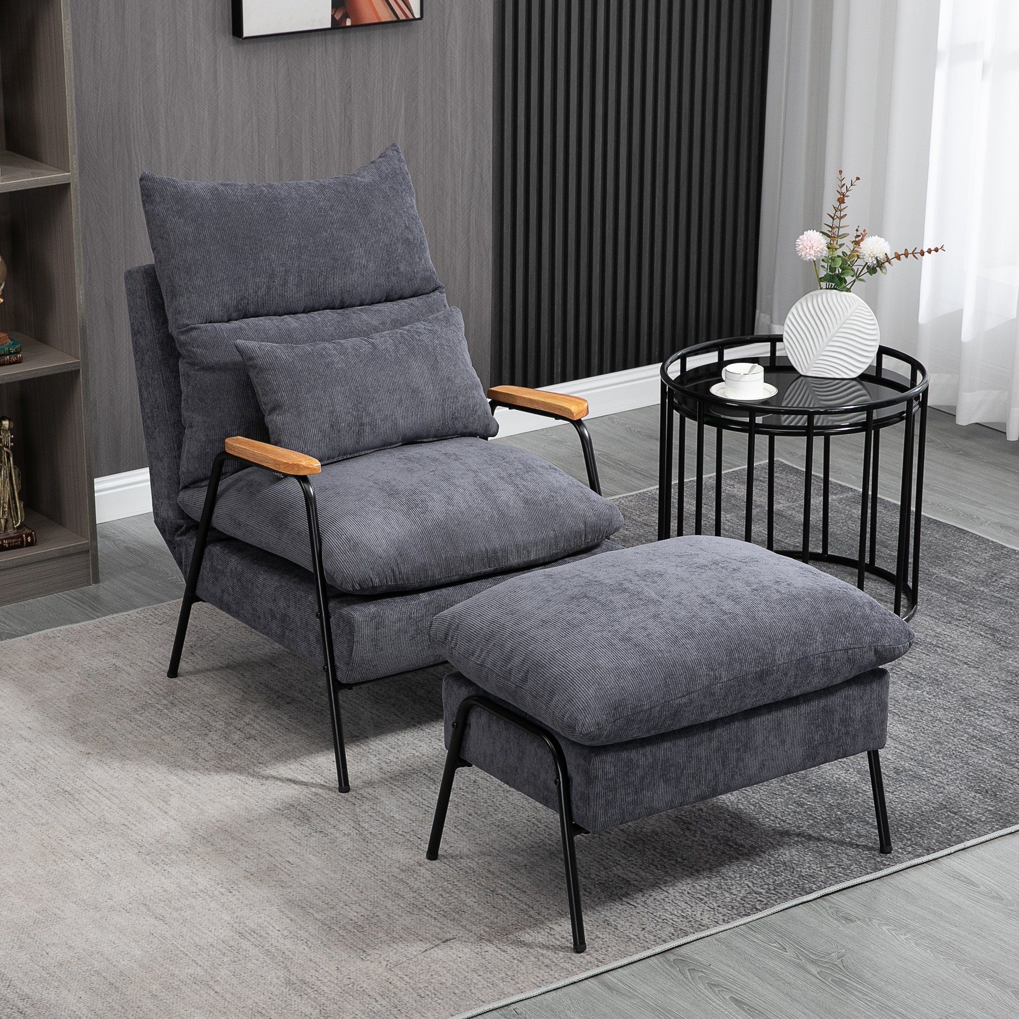HOMCOM Relaxsessel Sessel, Polsterstuhl, inkl. Kissen, günstig online kaufen
