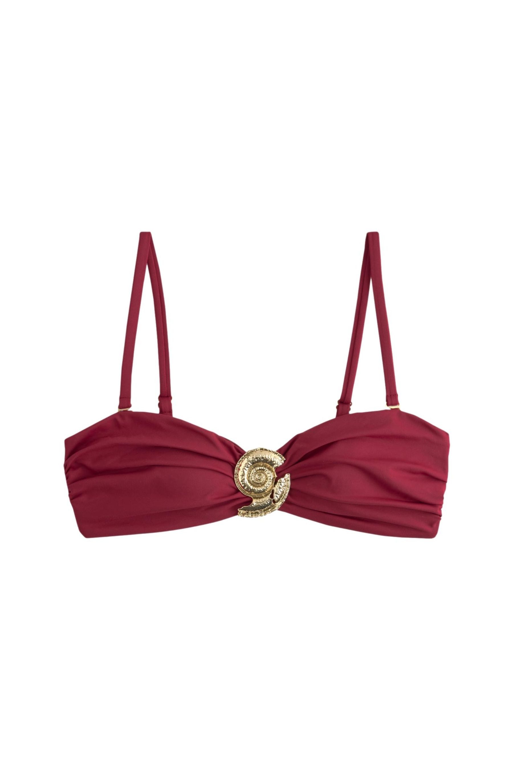 Next Bandeau-Bikini-Top Bandeau-Bikinioberteil mit Metalldetails (1-St)