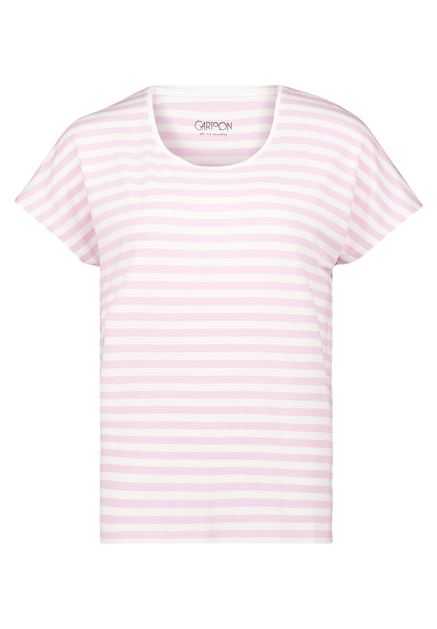 Cartoon Kurzarmshirt Cartoon Damen Basic Shirt günstig online kaufen