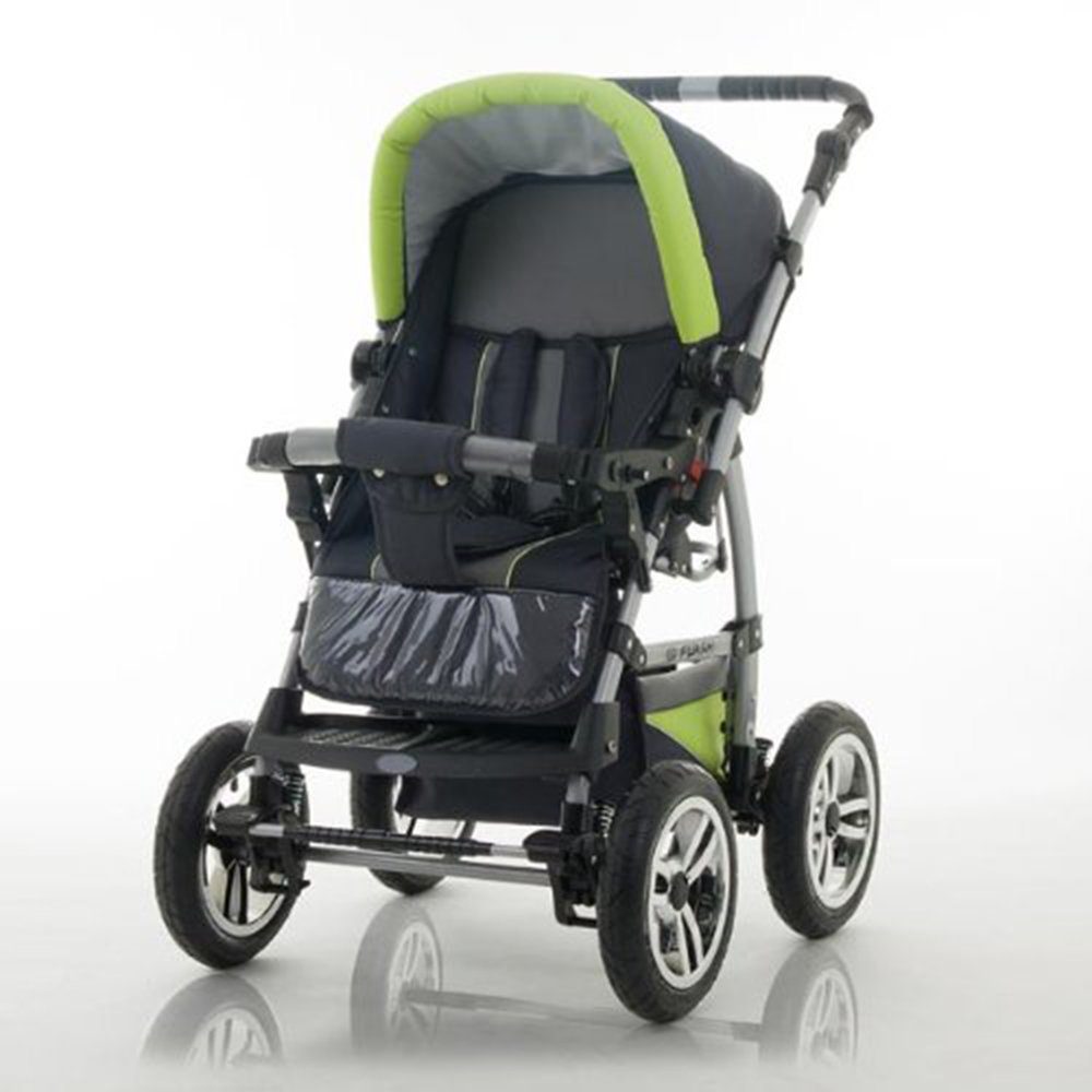 babies-on-wheels Kombi-Kinderwagen Flash 2 in 1 inkl. Sportsitz und umfangreichem Zubehör in 18 Farben
