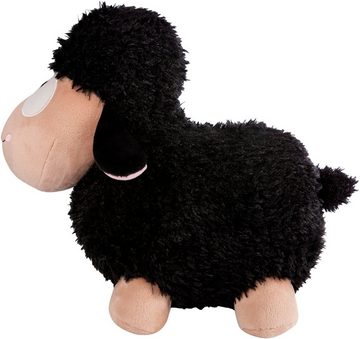 Nici Kuscheltier Wooly Gang, Schaf schwarz, 45 cm, stehend, enthält recyceltes Material (Global Recycled Standard)