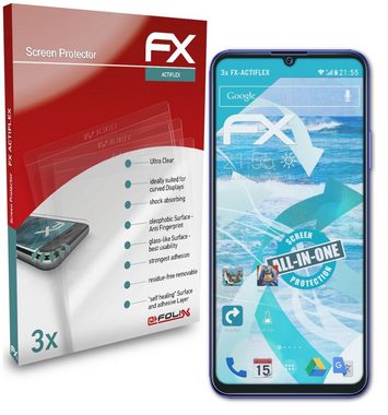 atFoliX Schutzfolie Displayschutzfolie für Wiko 10, (3 Folien), Ultraklar und flexibel