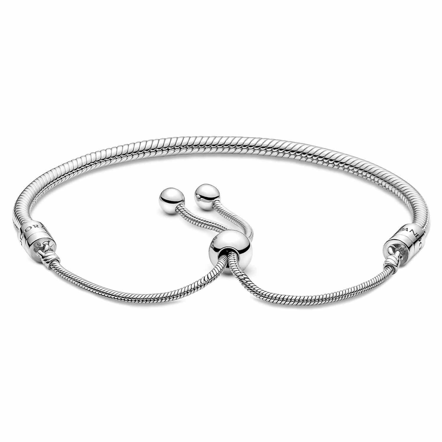 Pandora Charm-Armband Damen-Silber 925 mit förmigem Verschluss günstig online kaufen