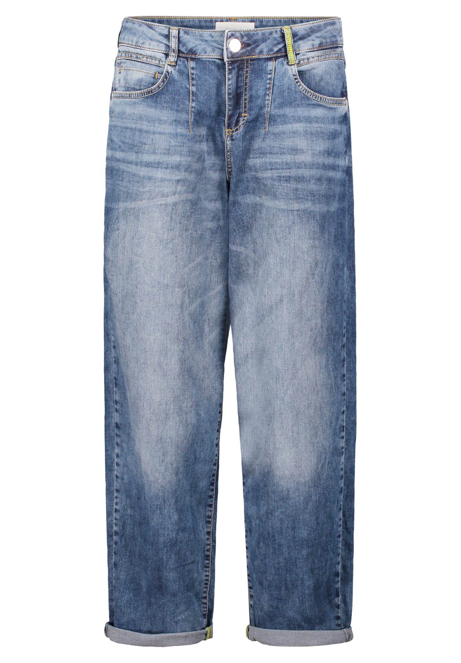 Cartoon Ankle-Jeans Damen Used Look-Jeans mit günstig online kaufen